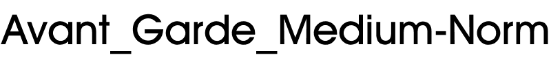 Avant_Garde_Medium-Normal Regular.ttf
