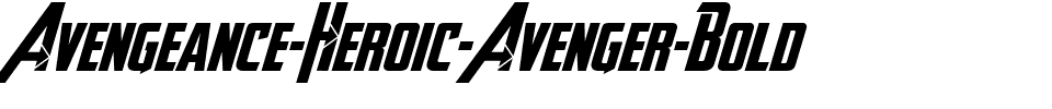 Avengeance Heroic Avenger Bold.ttf