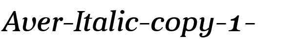Aver Italic.ttf