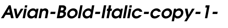 Avian Bold Italic.ttf