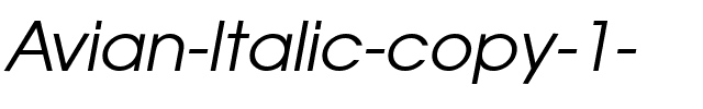 Avian Italic.ttf