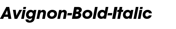 Avignon-Bold Italic.ttf