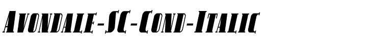 Avondale SC Cond Italic.ttf