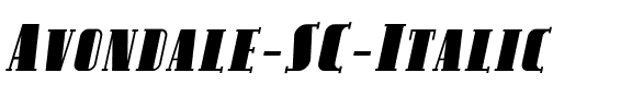 Avondale SC Italic.ttf