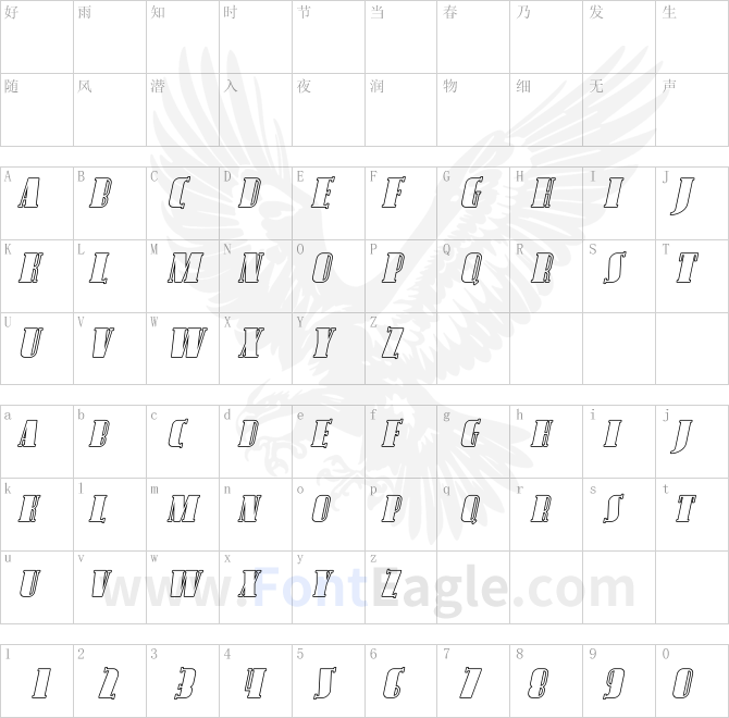 Avondale-SC-Outline-Italic