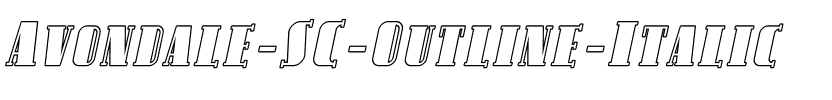 Avondale SC Outline Italic.ttf