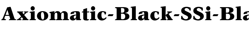 Axiomatic Black SSi Black.ttf