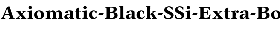 Axiomatic Black SSi Extra Bold.ttf