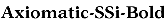 Axiomatic SSi Bold.ttf