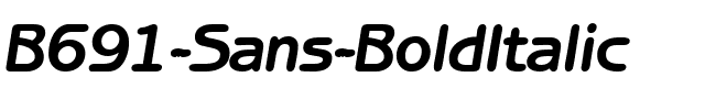 B691-Sans BoldItalic.ttf