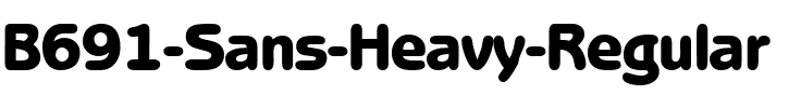B691-Sans-Heavy Regular.ttf