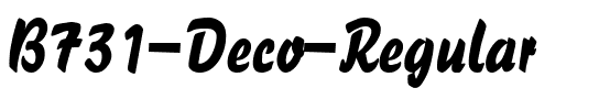 B731-Deco Regular.ttf