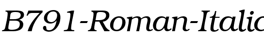 B791-Roman Italic.ttf