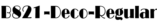 B821-Deco Regular.ttf
