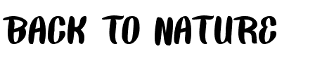 BACK TO NATURE Normal.ttf