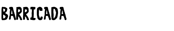 BARRICADA BARRICADA.otf