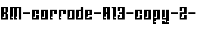 BM corrode A13.ttf