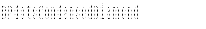 BPdotsCondensedDiamond Regular.ttf