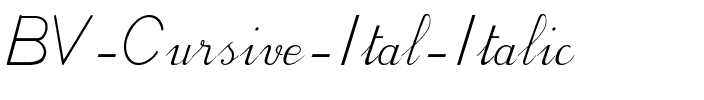 BV Cursive Ital Italic.ttf
