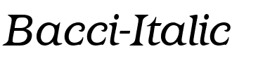 Bacci Italic.ttf