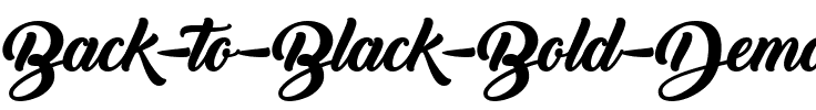 Back to Black Bold Demo Regular.ttf
