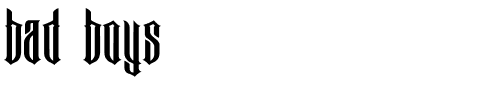 Bad Boys Normal.ttf