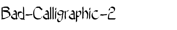 Bad Calligraphic 2 Regular.ttf
