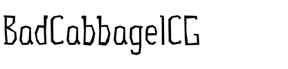BadCabbageICG Medium.ttf