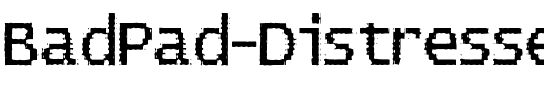 BadPad Distressed Regular.ttf