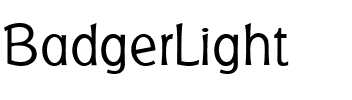 BadgerLight Roman.ttf