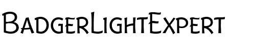 BadgerLightExpert Roman.ttf