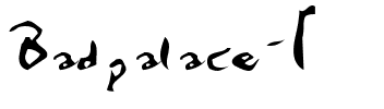 Badpalace 1 Regular.ttf