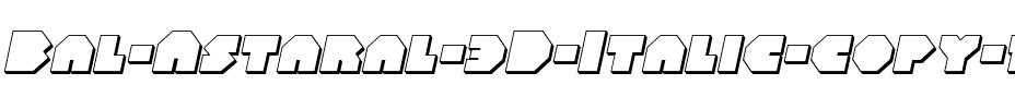 Bal-Astaral 3D Italic Italic.ttf