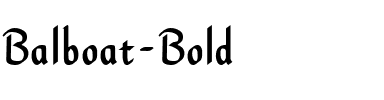 Balboat Bold.ttf