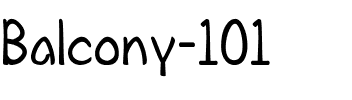Balcony 101 Regular.ttf