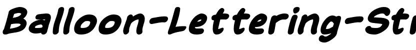 Balloon Lettering Stressed.ttf