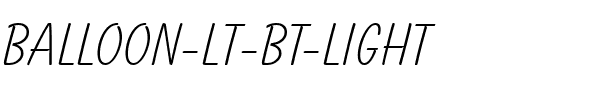 Balloon Lt BT Light.ttf