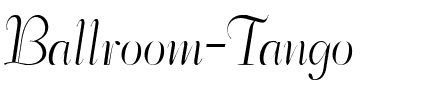 Ballroom Tango Regular.ttf