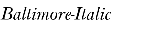 Baltimore Italic.ttf