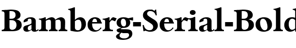 Bamberg-Serial Bold.ttf