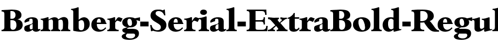 Bamberg-Serial-ExtraBold Regular.ttf