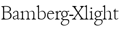 Bamberg-Xlight Regular.ttf