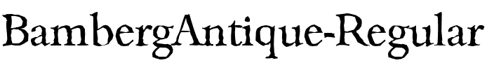 BambergAntique Regular.ttf