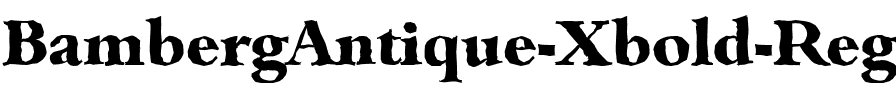 BambergAntique-Xbold Regular.ttf