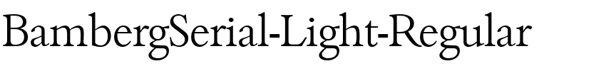 BambergSerial-Light Regular.ttf