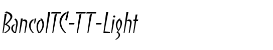 BancoITC TT Light.ttf
