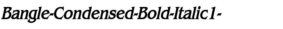 Bangle-Condensed Bold Italic.ttf
