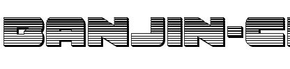 Banjin Scanlines Chrome Regular.ttf