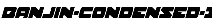 Banjin Condensed Italic Condensed Italic.ttf