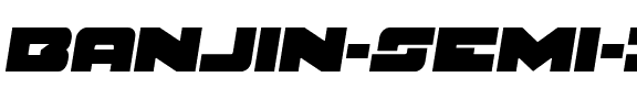 Banjin Semi-Italic Semi-Italic.ttf
